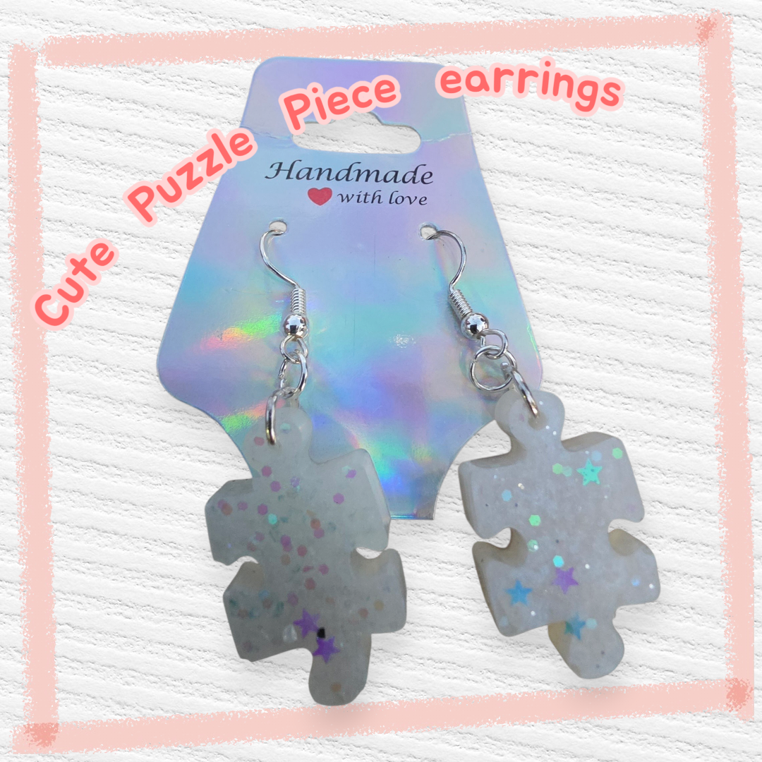 Puzzle Piece Earrings