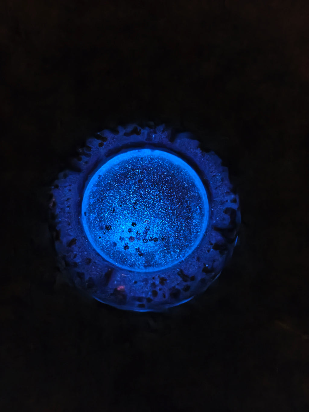 Sapphire Glow Ashtray