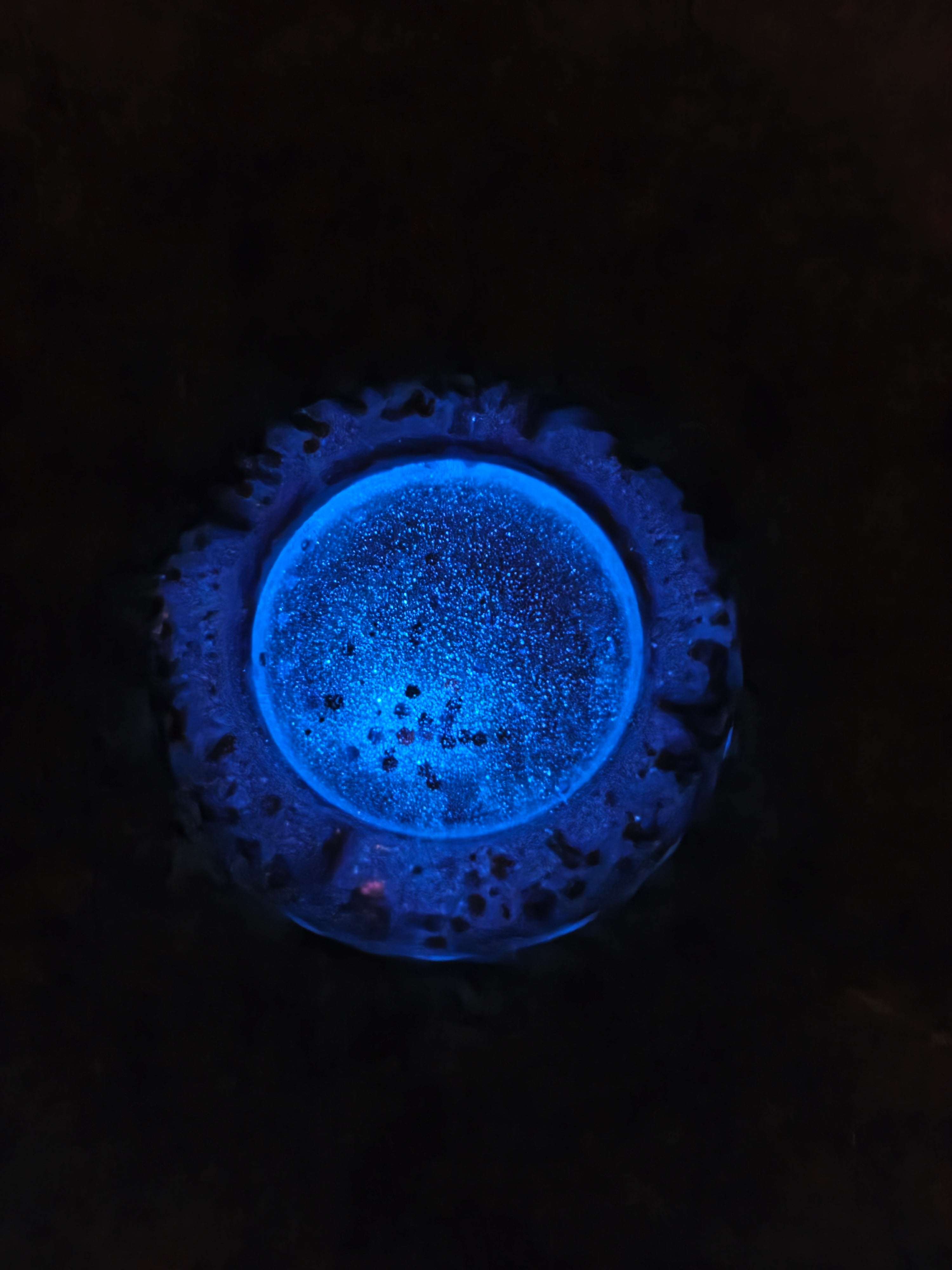 Sapphire Glow Ashtray
