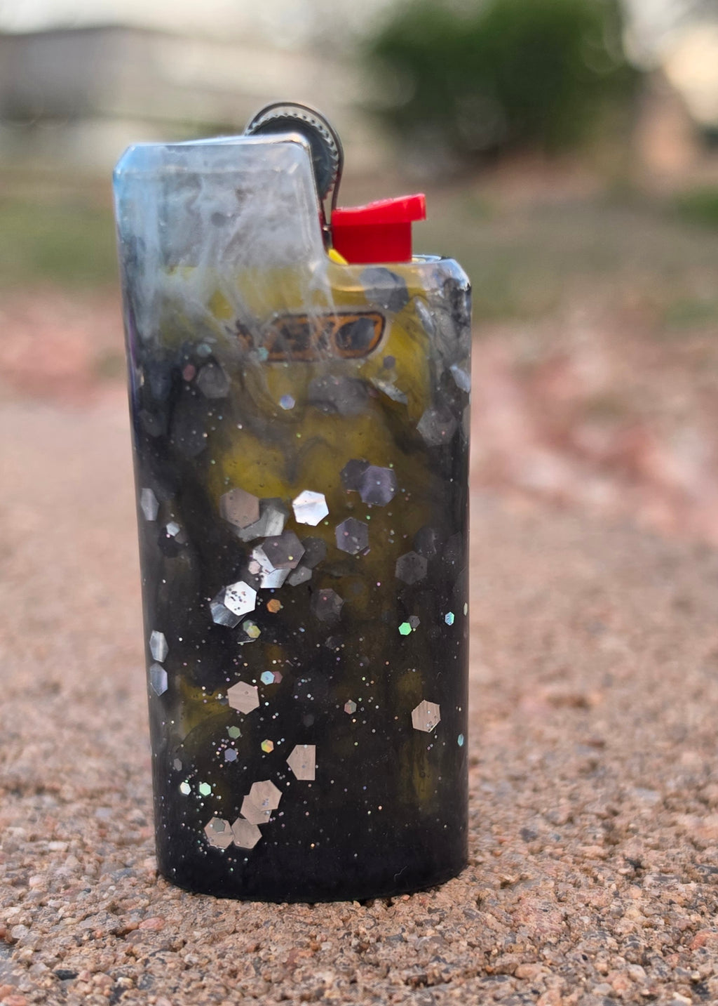 Midnight Galaxy Mini BIC Lighter Case
