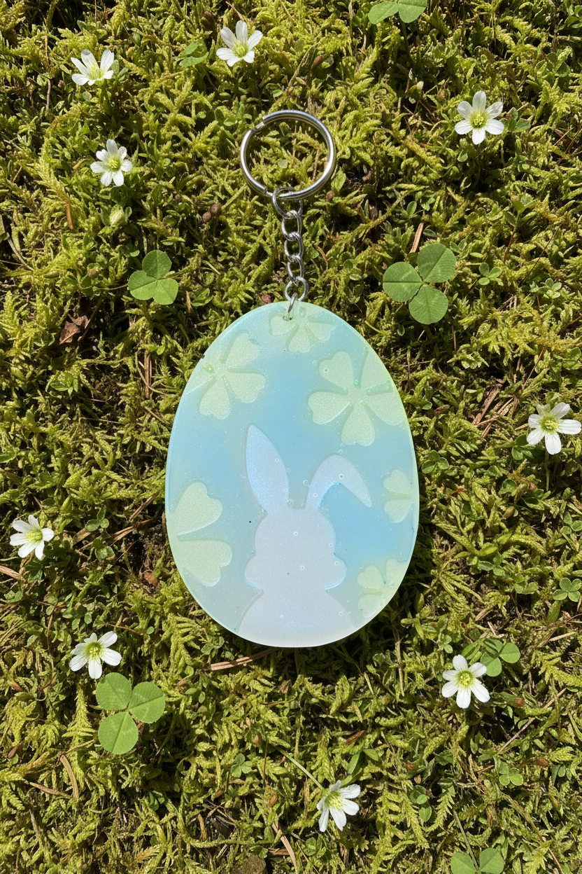 Bunny Clover Keychain Lifestyle