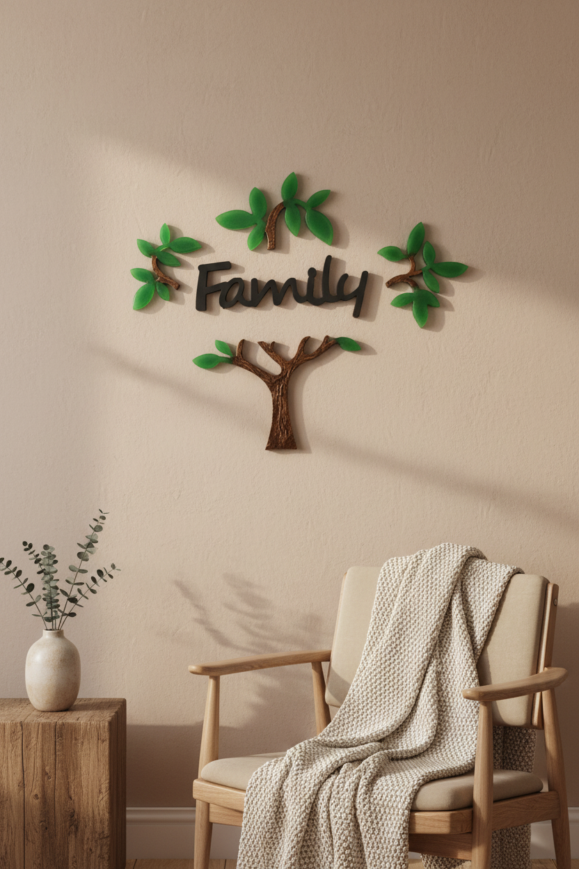 Family Tree Wall Art - Bedroom/Hallway Lifestyle