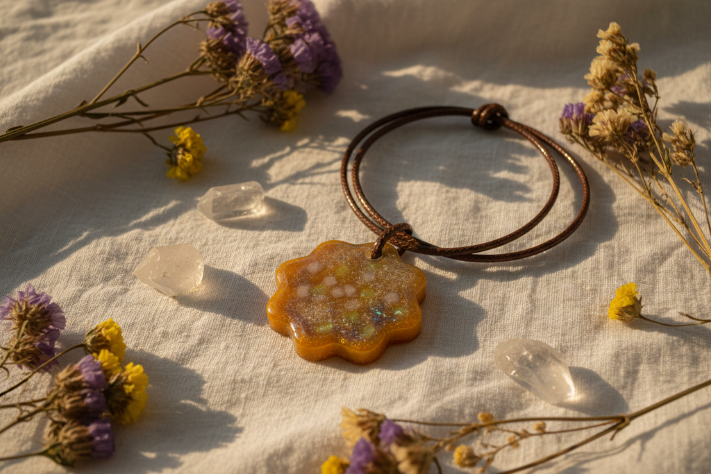 Golden Shimmer Pendant - Styled Lifestyle