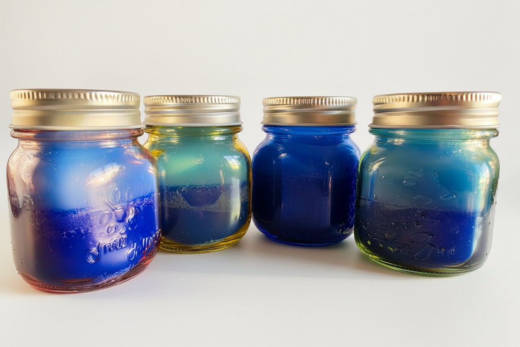Rainbow Mason Jar Candles - Main Product Photo