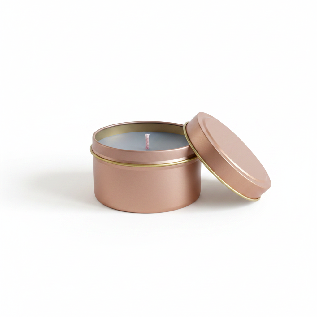 Rose Gold Tin Candle - Main Product Photo