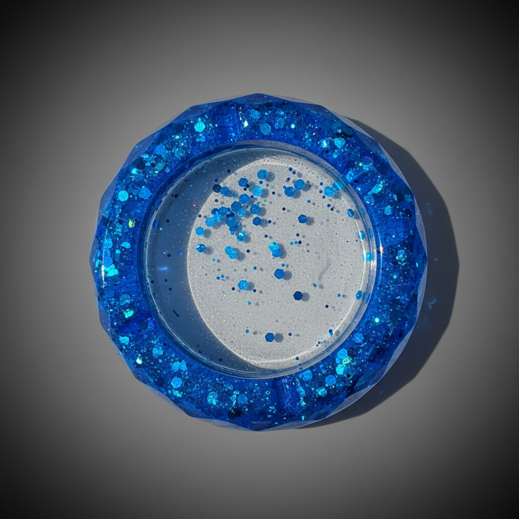 Sapphire Glow Ashtray