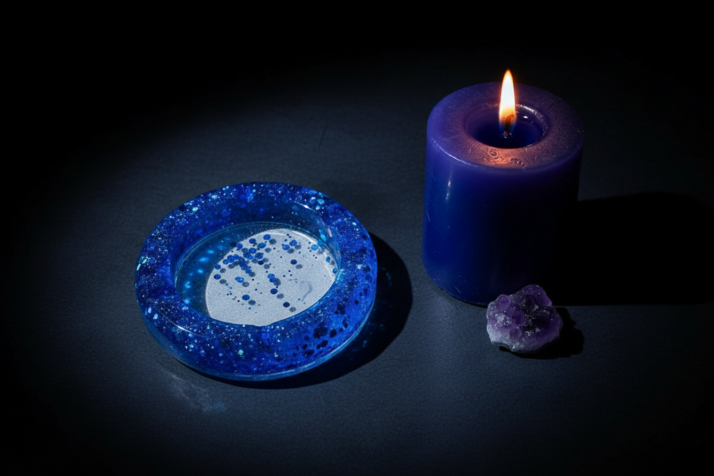 Sapphire Glow Ashtray